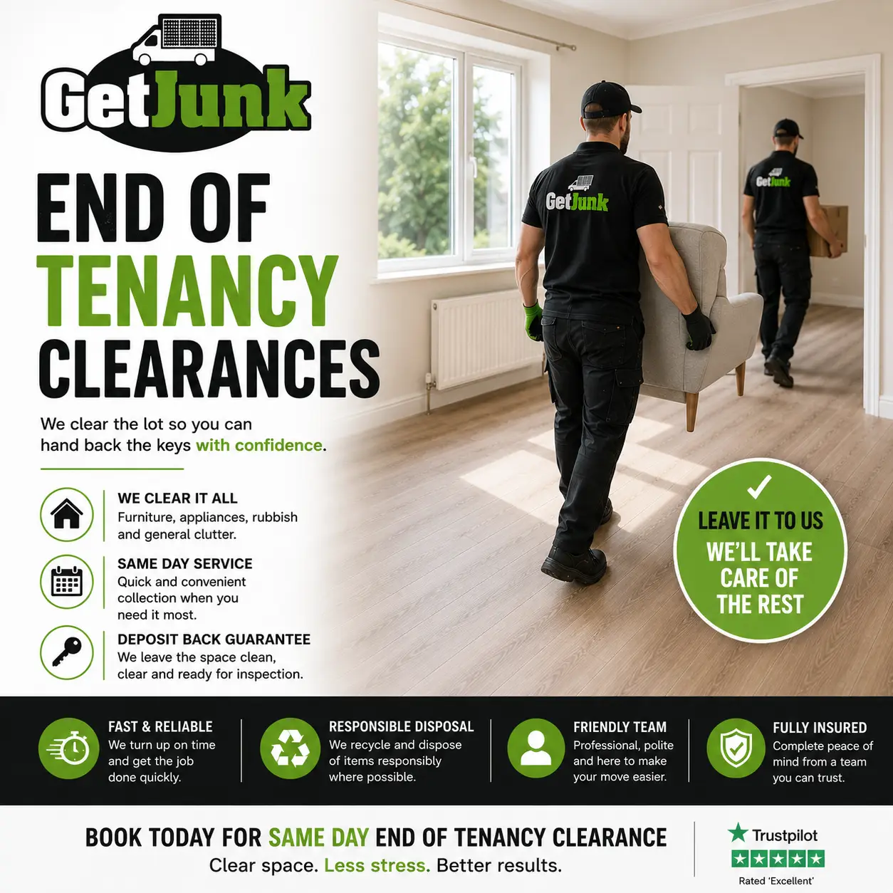 End of tenancy clearances