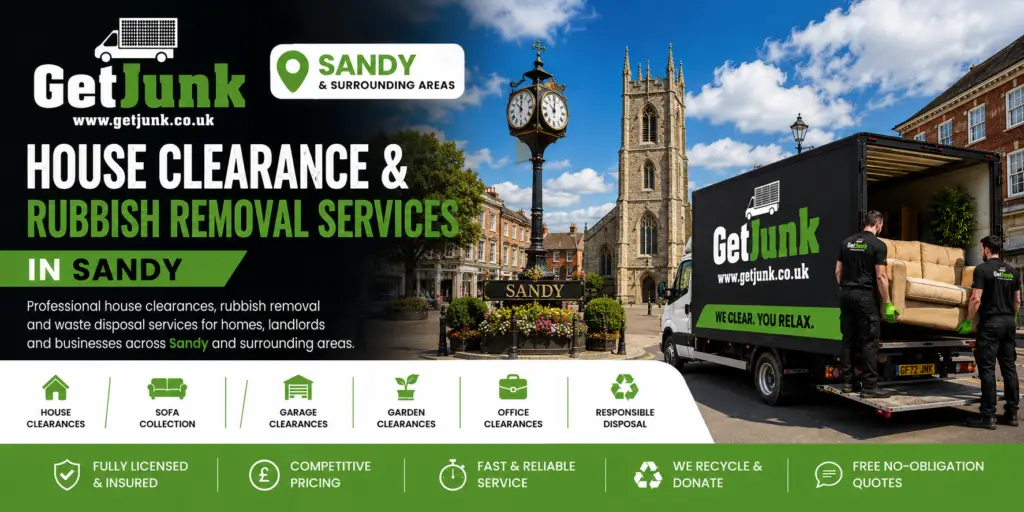House clearance and rubbish removal services in Sandy by Get Junk